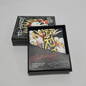 Ed Hardy Valet Tray & Bifold Wallet